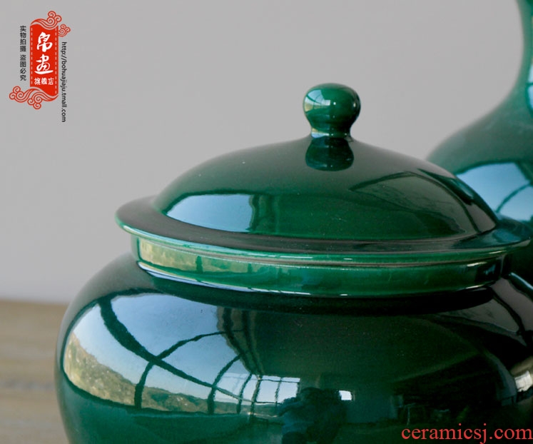 Jingdezhen ceramic furnishing articles of Chinese style is contracted fashion, green decoration household decorates sitting room porch desk study