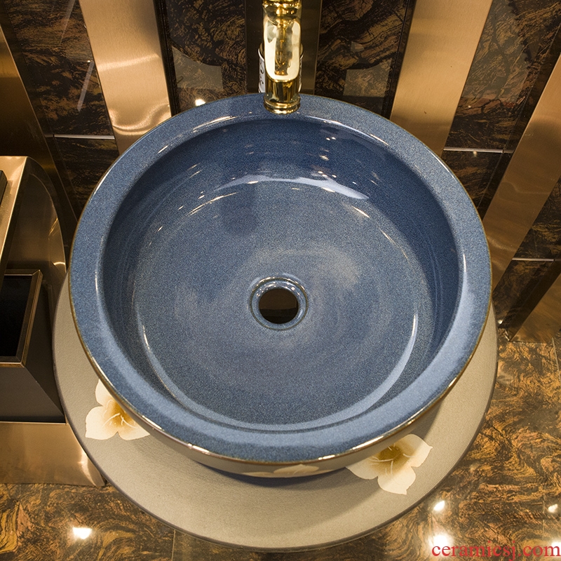 Continental basin pillar lavabo face ceramic industry vertical wind household toilet ground column basin