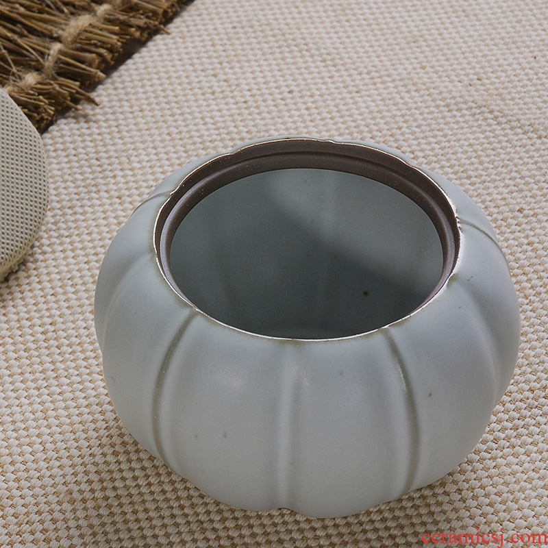 East west pot of ceramic seal pot pu 'er tea to wake receives your porcelain ruzhou style coarse pottery POTS your up caddy fixings