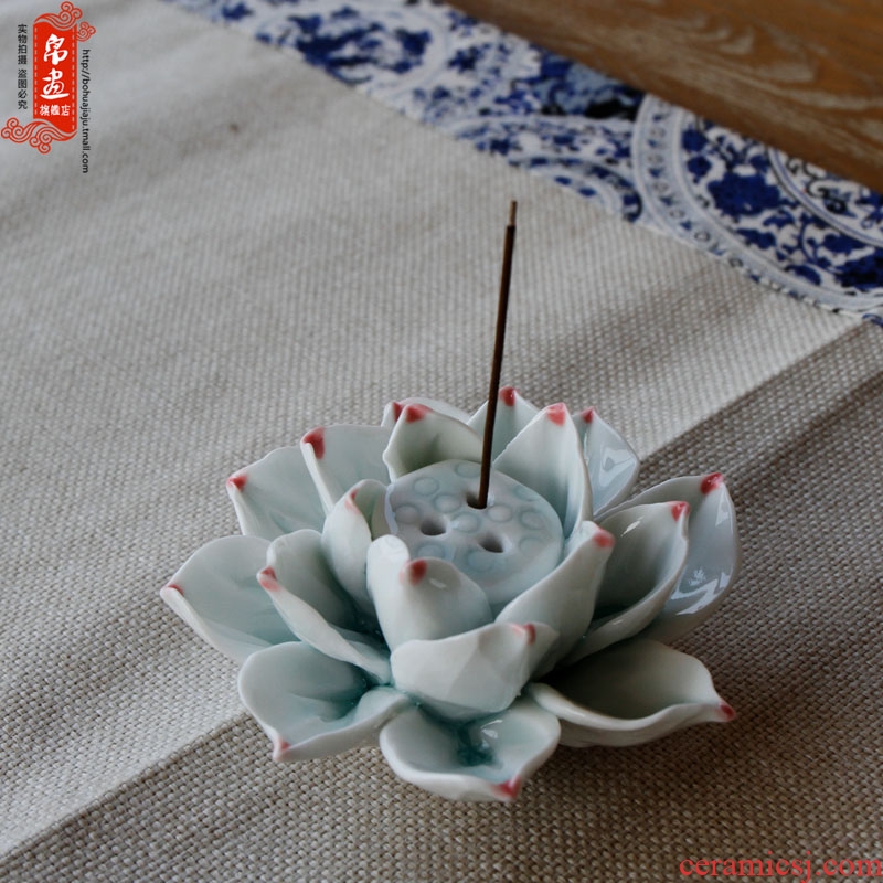Jingdezhen ceramic fragrance incense buner manual shadow the qing xiang xiang porous line decoration home sitting room tea room adornment