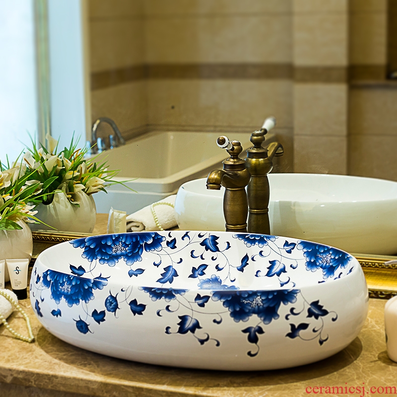 Ceramic sanitary ware lavatory European contracted creative arts lavabo simple household toilet water basin basin