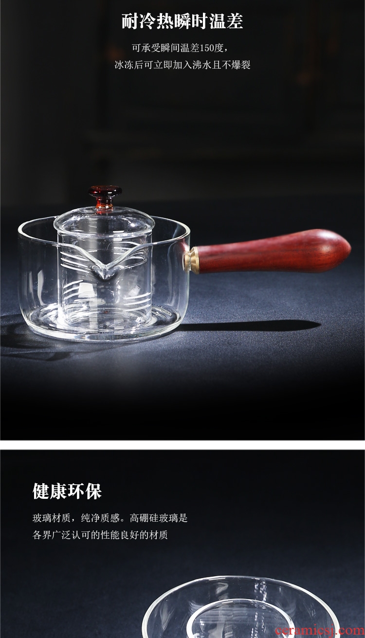 Cooking pot of jingdezhen porcelain enamel color TV TaoLu glass heated to boil tea, induction cooker steaming tea stove teapot