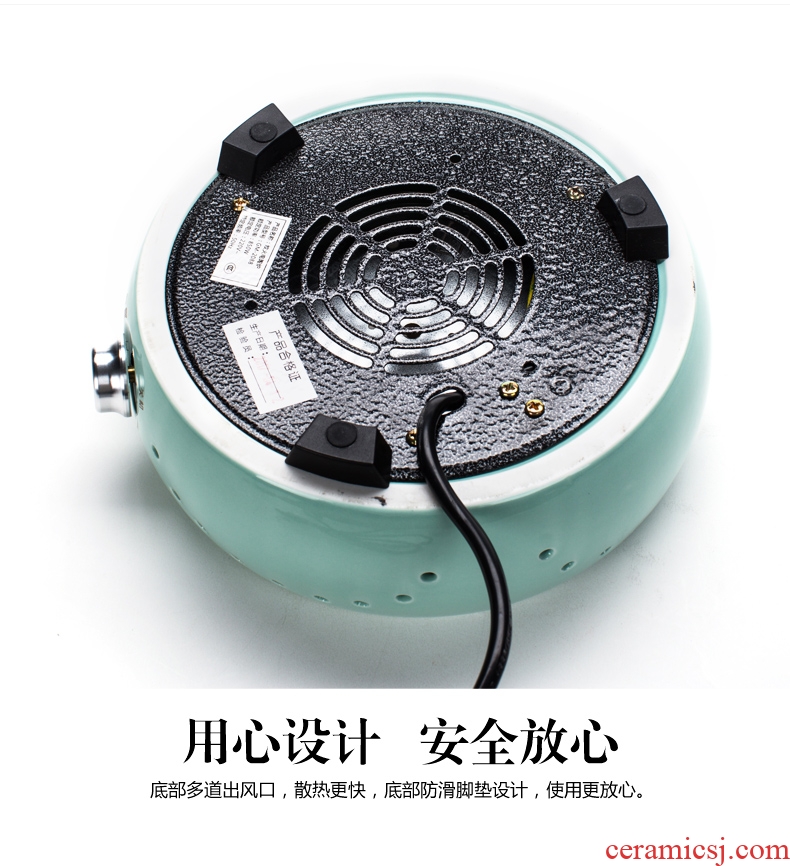 Qin Yi suit the electric TaoLu glass tea steamer to cook tea, the ceramic inner pot automatic steam domestic tea stove