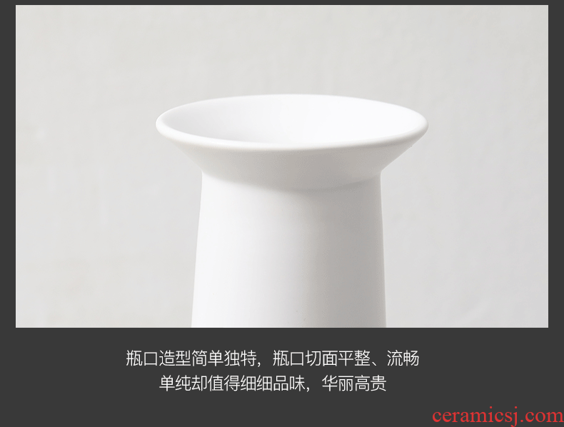 Japanese zen ceramic simulation flower vase furnishing articles manual creative contracted sitting room dry flower, flower vases, furnishing articles