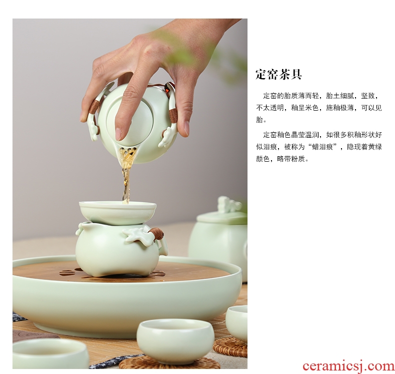 Black and white and green up porcelain remit tea about ceramic three - legged the about group tea - leaf filter single tea tea accessories