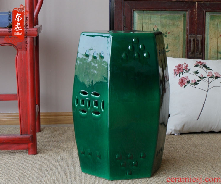 Jingdezhen ceramics classical drum who chair sitting room home decoration and porcelain who who porcelain pillar landing place