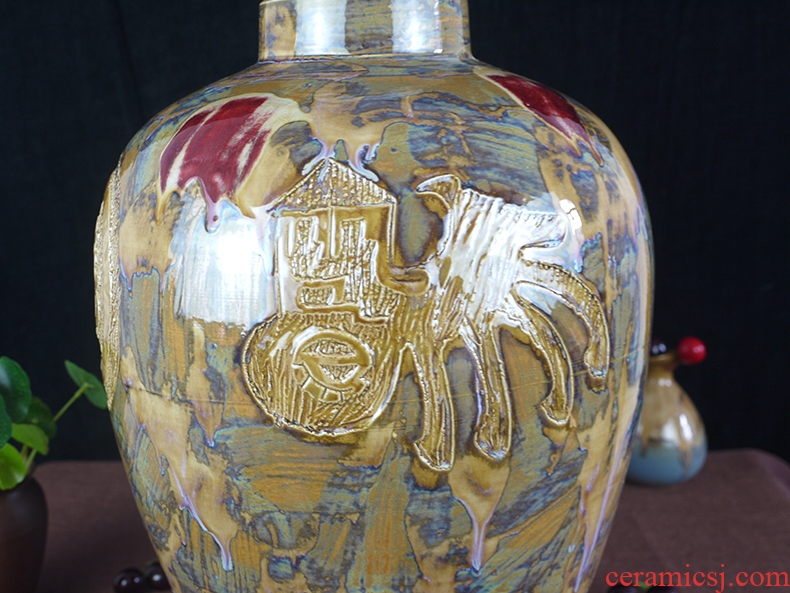 (/50 kg of jingdezhen ceramic bottle wine jar it hip mercifully jars variable glaze its