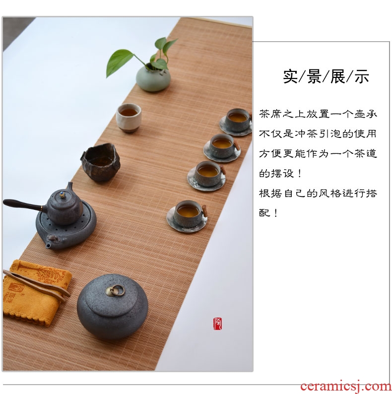 Tao fan undressed ore clay rust glaze thick clay POTS do make a pot of bearing cup water ceramic pot pad tea bag in the mail