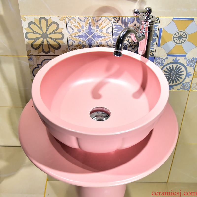 Jingdezhen ceramic lavatory floor is suing the column basin bathroom sink basin art for wash basin