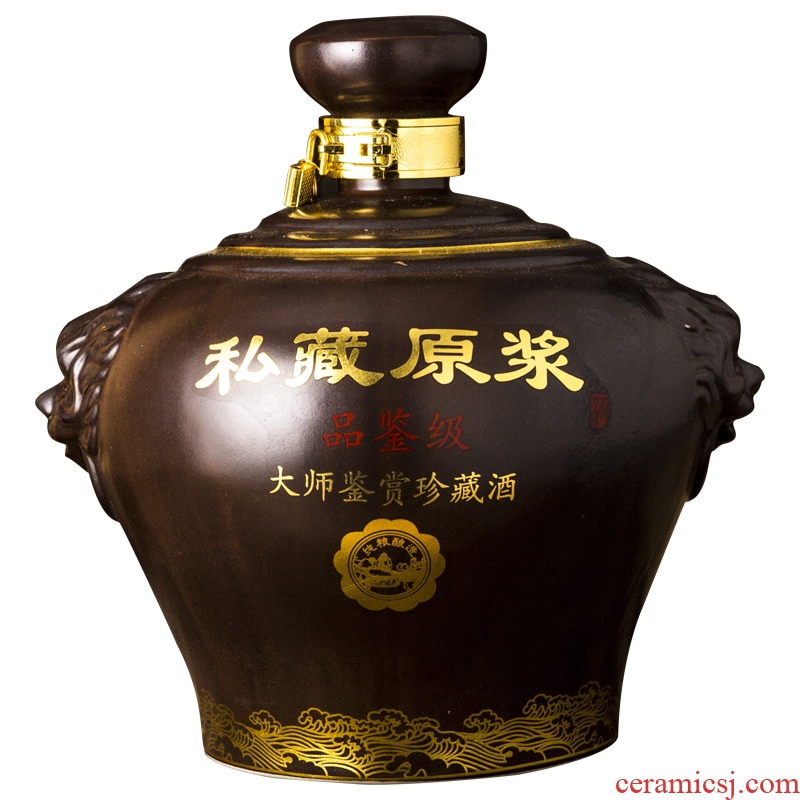 Xin MAO ceramic bottle 2 jins of 3 kg 5 jins of 10 jins to jingdezhen ceramic wine jar hip jugs seal wine