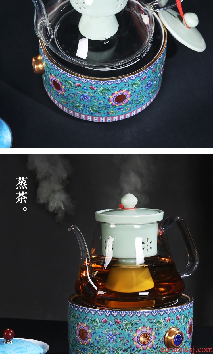 The Product health POTS, glass porcelain remit steamed steaming ceramic teapot tea, black tea pu - erh tea electric TaoLu cooking pot