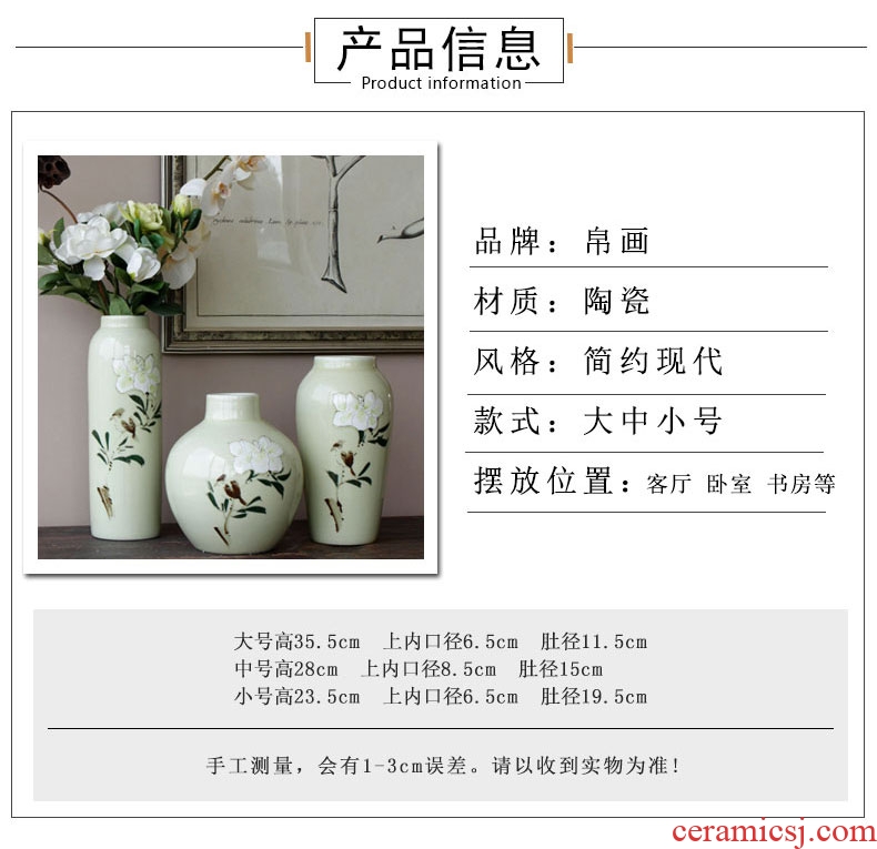Pure and fresh and ceramic flower hand - made flower implement flower flower flower implement small cut flower implement jingdezhen ceramic furnishing articles