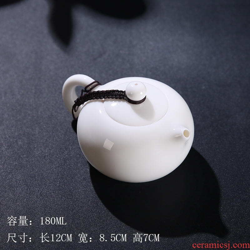The Product raw jade porcelain porcelain remit xi shi pot of ceramic kaolin ore belt filter Kong Dehua white porcelain teapots