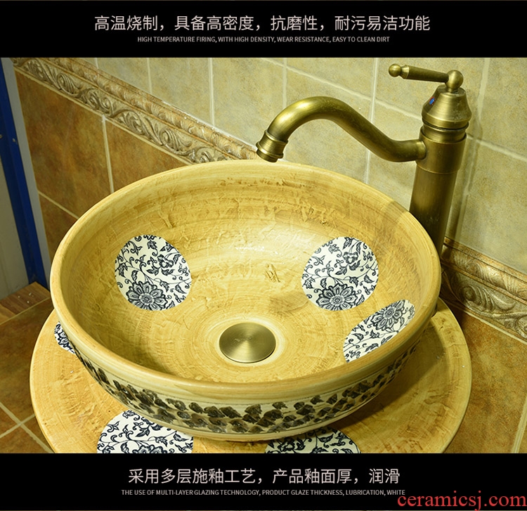 Art basin lavabo floor ceramic sinks one pillar checking toilet wash basin