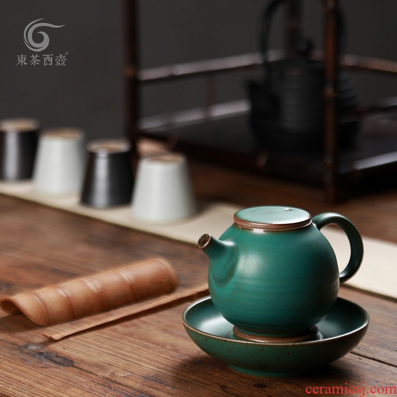 East west tea pot of Japanese tea sets dry tea with the ancient glaze a pot of 2 cups do make a pot of bearing group