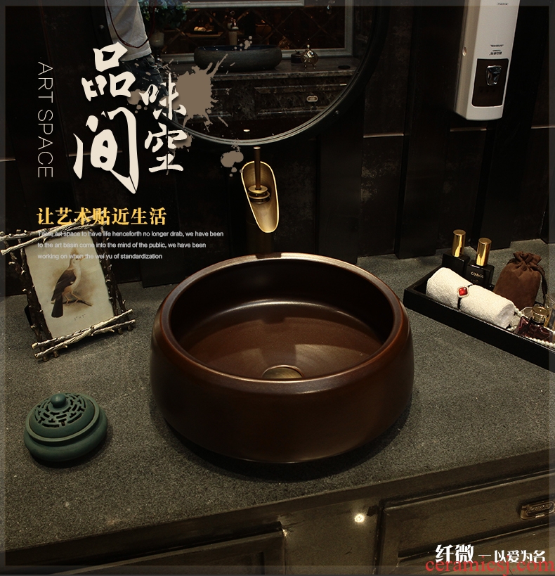 Hotel ceramic toilet lavabo stage basin round art basin sink basin sinks American restoring ancient ways