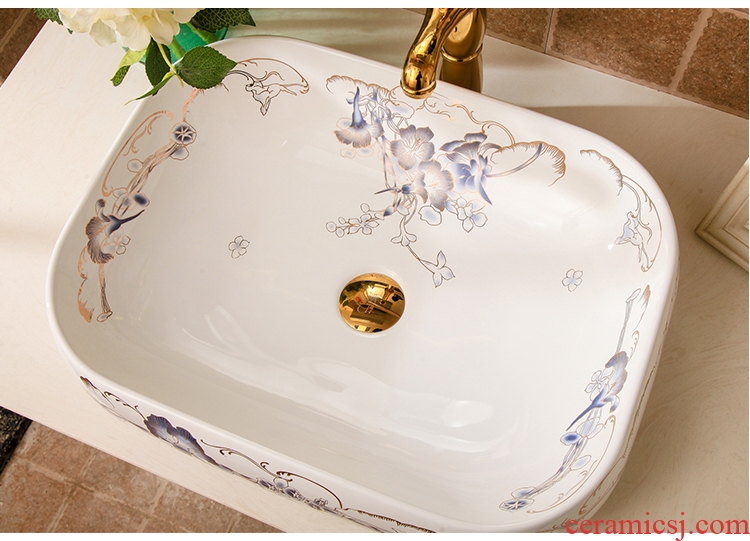 On the ceramic basin oval restoring ancient ways is the sink basin large square sink archaize basin sinks