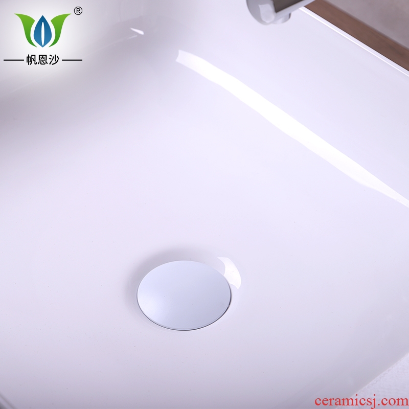 On the ceramic basin in northern wind square European - style lavabo small household porcelain lavatory contracted creative toilet basin