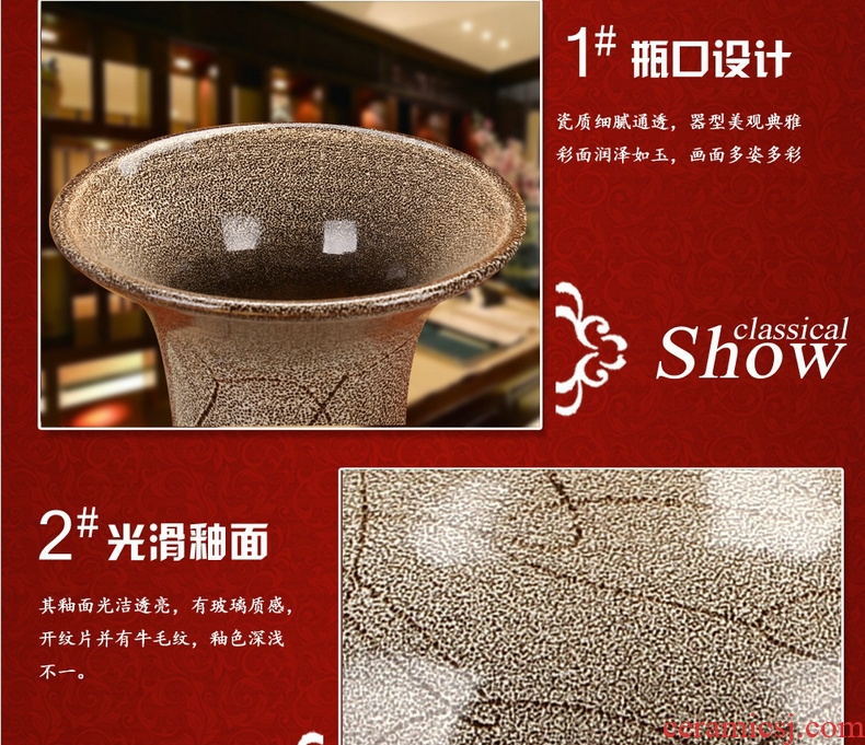 Jingdezhen ceramics contracted European pottery style gourd vase household adornment of I sitting room is placed
