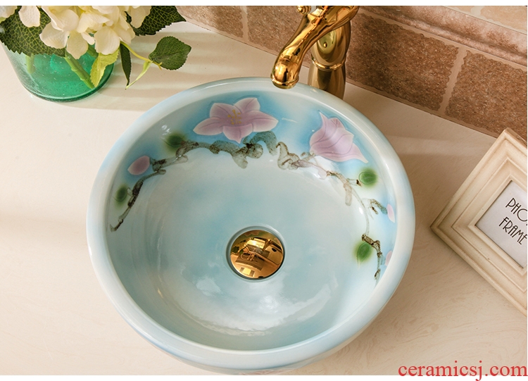 Easy on the lavatory basin ceramic art basin basin small restoring ancient ways round home toilet lavabo
