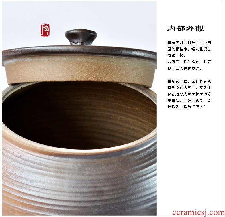 Tao fan firewood manual earthenware old caddy fixings tea POTS jump knife box Japanese ceramic seal pot