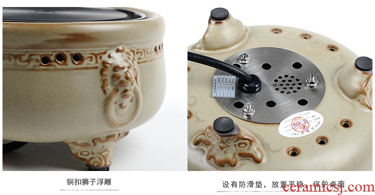 Passes on technique the up ceramic the black tea boiled tea, the electric some ceramic furnace boiling tea stove make tea tea set steam temperature curing pot of tea