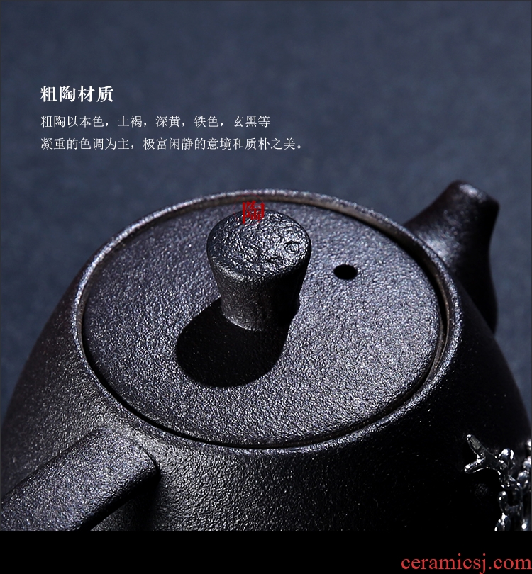 The Product porcelain sink coarse pottery ease pot with silver checking silver ceramic teapot tea gift kung fu tea