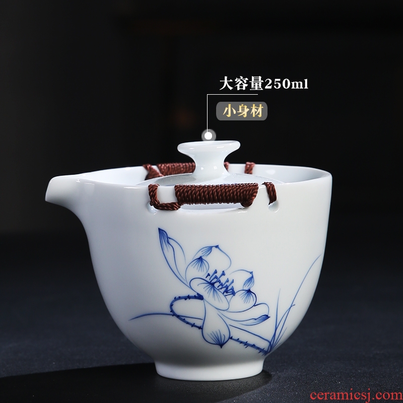 The Product porcelain remit to startan HeCu crack cup travel to a pot of two cups of kung fu tea kettle