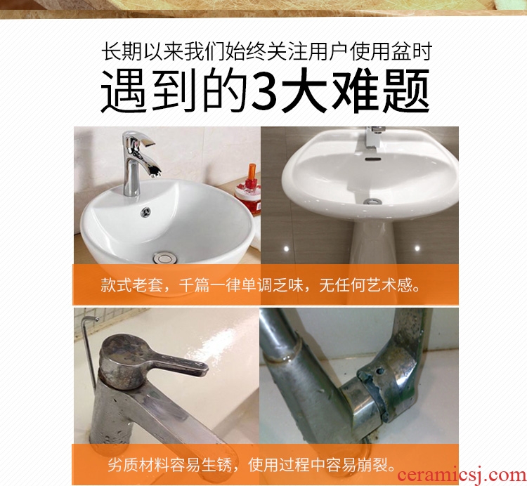 Restore ancient ways round ceramic stage basin sink circle on the mini small size 41 cm small