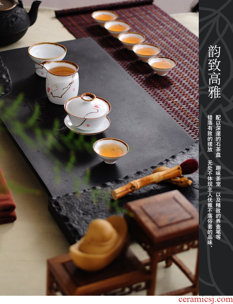 Ultimately responds to jingdezhen hand - made ceramic fair keller kung fu tea accessories pour tea cup and a cup of tea, Japanese sea points