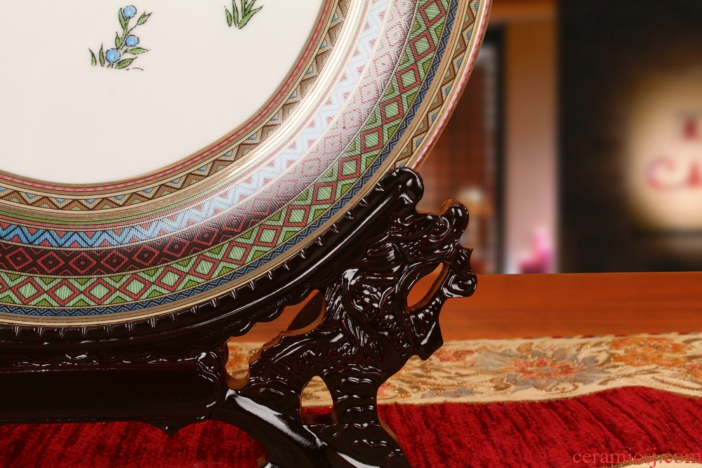 Jingdezhen ceramics European horse faceplate hang dish plates southeast Asia household decoration decoration