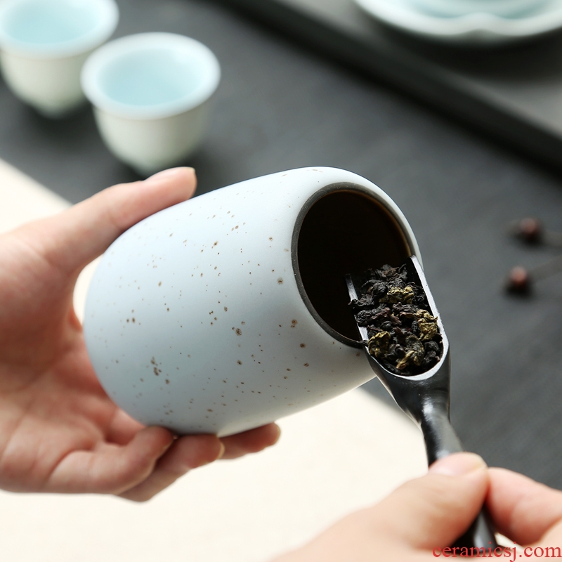 Friend is tea set coarse pottery caddy fixings ceramic glaze wake POTS sealed piggy bank iron iron black tea tea pot