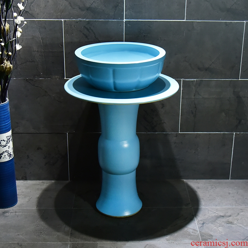 Ceramic lavatory basin blue sink pillar landing one toilet idea sink basin basin