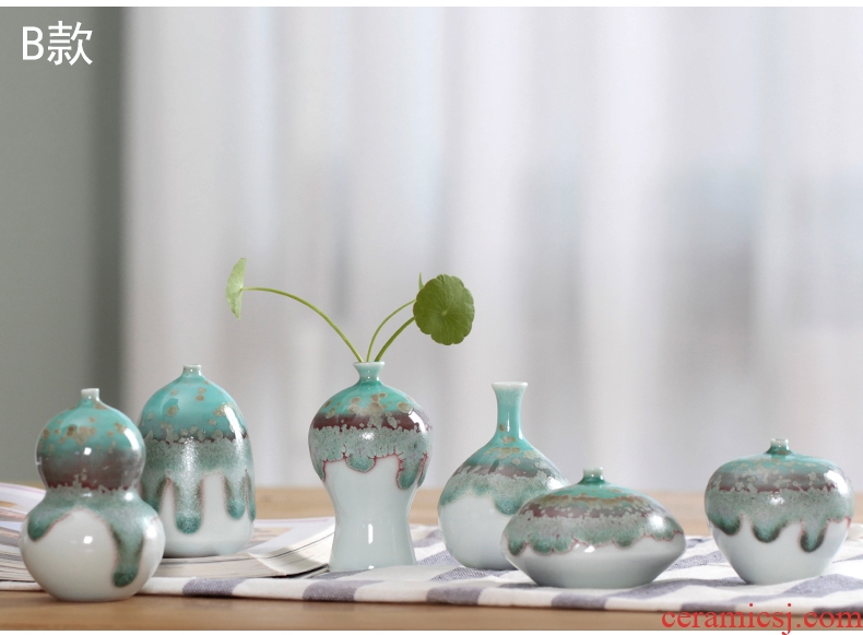 Flower garden furnishing articles flowers exchanger with the ceramics hydroponic green plant small POTS creative living room bedroom soft adornment Taiwan crispy noodles