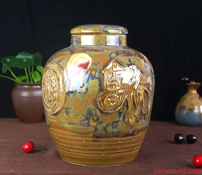 (/50 kg of jingdezhen ceramic bottle wine jar it hip mercifully jars variable glaze its