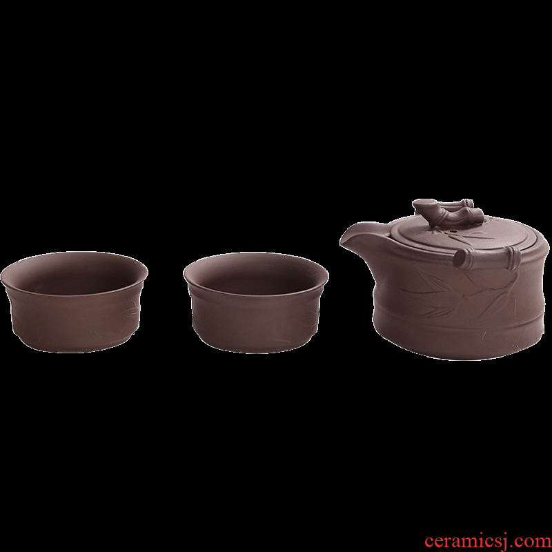 Kung fu tea set suit household ceramics portable tea tea tea accessories creative office contracted to travel