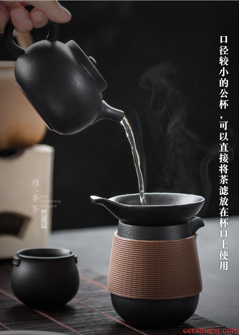 Ideas) tea filter ceramic filter the coarse pottery Japanese kung fu tea tea tea accessories and heat insulation