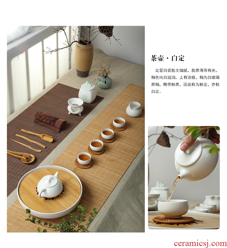 The Product is black and white and green up porcelain remit trumpet the teapot tea tea ware ceramic kung fu tea set single pot of the item