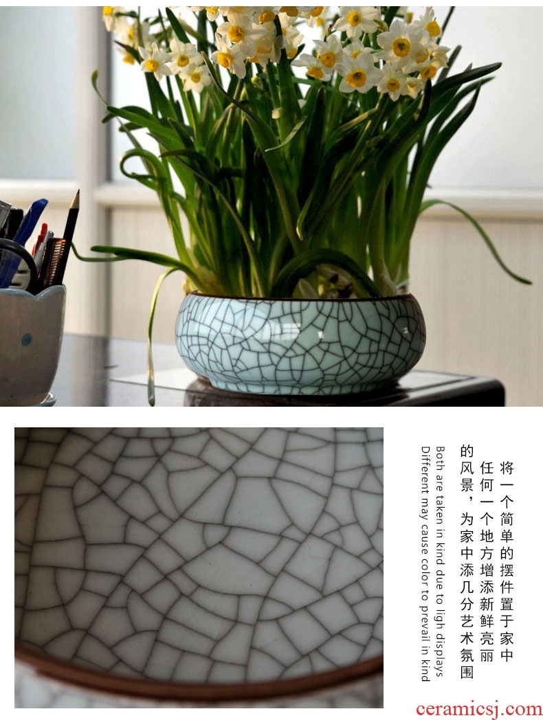 Other hydroponics vase water raise of jingdezhen ceramics flowerpots furnishing articles desktop decoration aquarium writing brush washer expressions using wide open