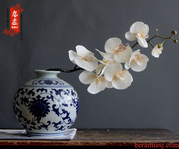 Jingdezhen ceramic vase furnishing articles slice of the sitting room with flowers, water raise flower arranging, I and contracted office desktop small expressions using
