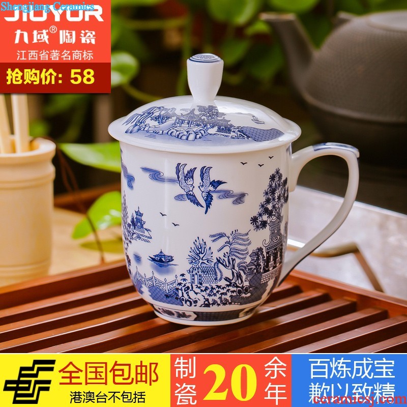 Jingdezhen ceramics hand-painted colored enamel paint sample tea cup cup dish kung fu tea tea cups master cup