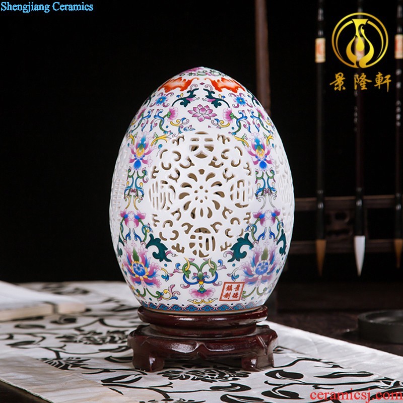 Jingdezhen ceramics vase furnishing articles hollow out modern classical porcelain sitting room ark crafts home decoration