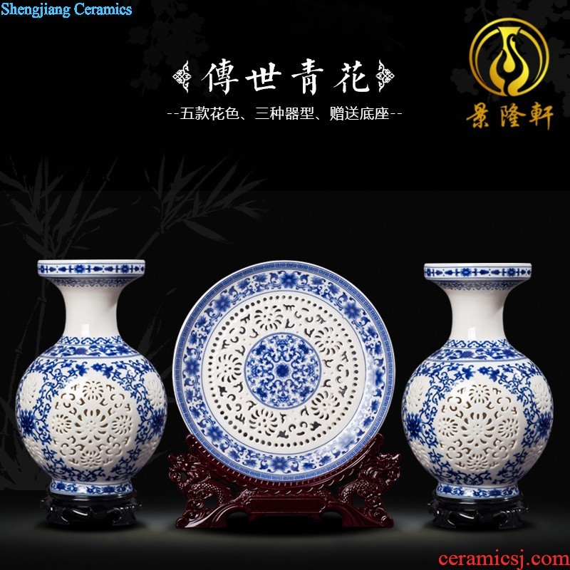 Jingdezhen ceramics modern creative practical household porcelain brush pot office supplies decoration decoration gifts