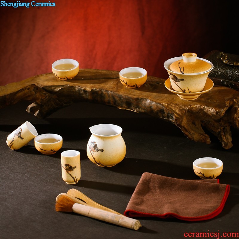 Nine domain jingdezhen porcelain tableware bone bowls of rice bowl phnom penh set bowl of sun island Kitchen kits mail