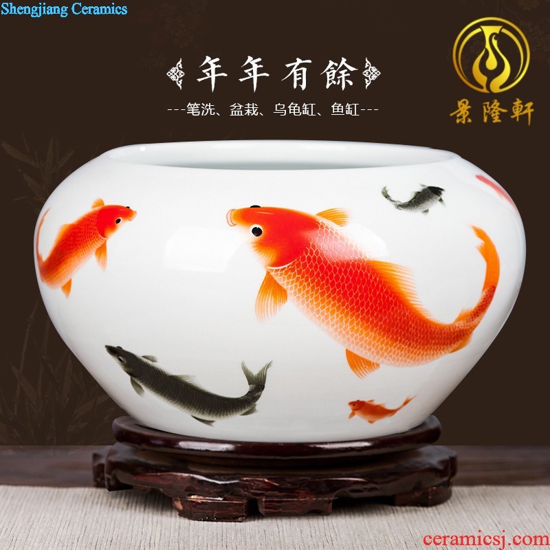 Jingdezhen ceramics flower vase creative modern new Chinese style home sitting room adornment TV ark furnishing articles