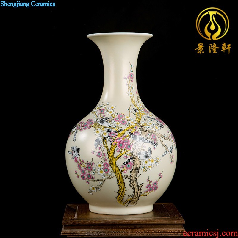 Jingdezhen ceramics furnishing articles household decorations hang dish of Chinese arts and crafts wine khe sanh snow decorative plate