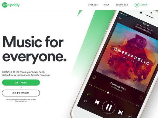 Image: Spotify.com screenshot - April 12, 2015