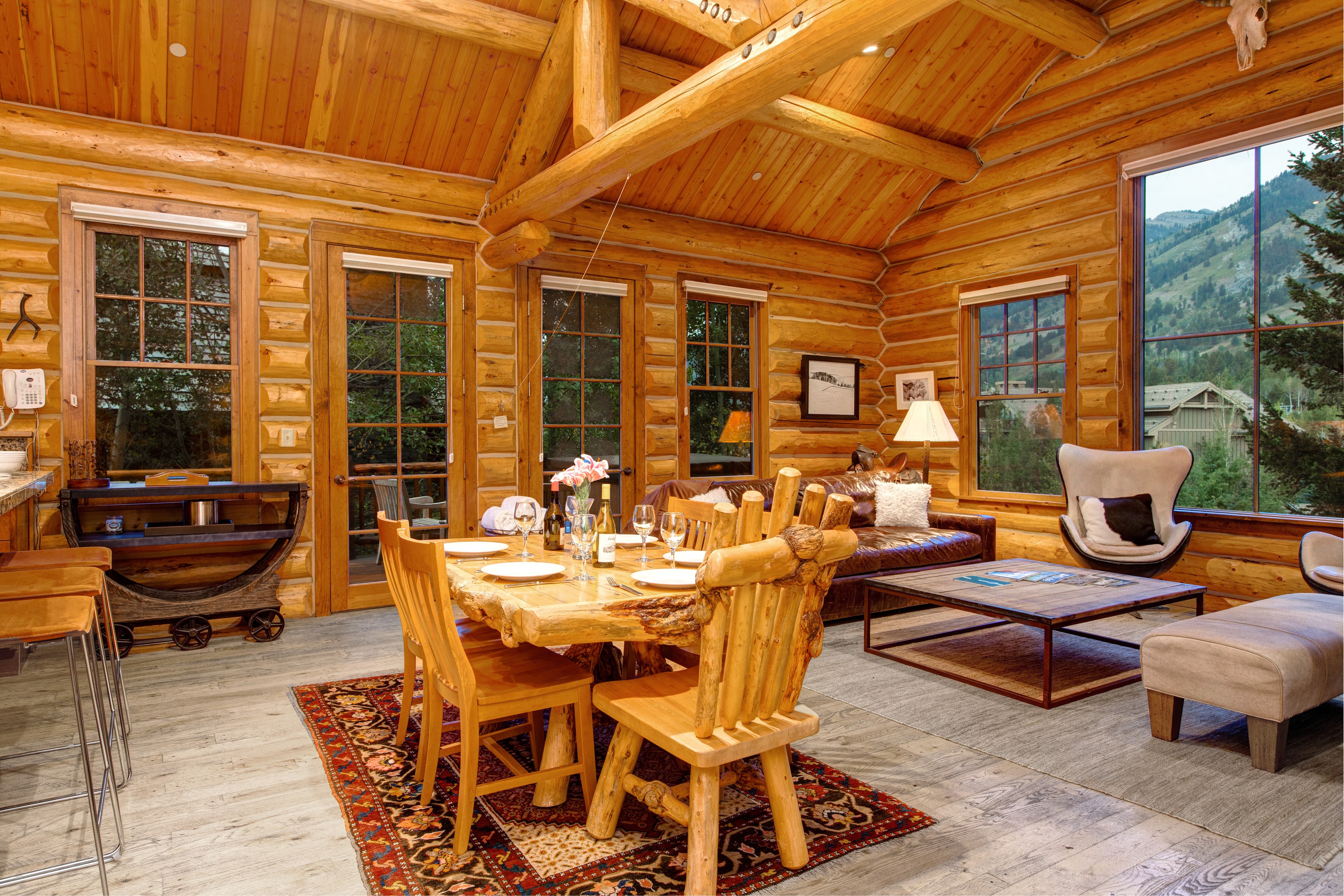 Abode Luxury Rentals Jackson Hole Moosehead Cabin Interior