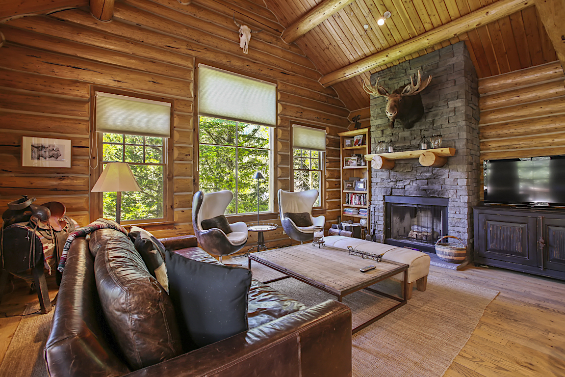 Abode Luxury Rentals Jackson Hole Moosehead Cabin Interior Living