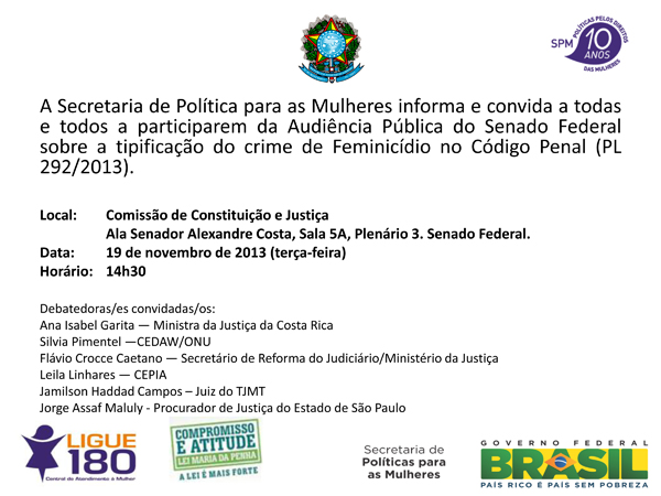 Convite audienciafeminicidio19112013 600